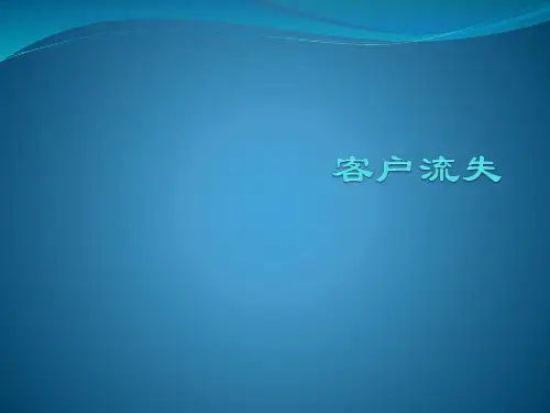 客户流失—伊利案例分析