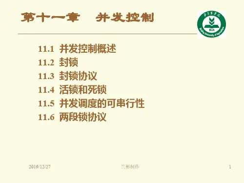 数据库第11章并发控制ppt课件