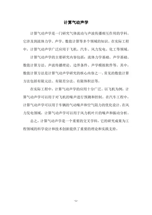 计算气动声学
