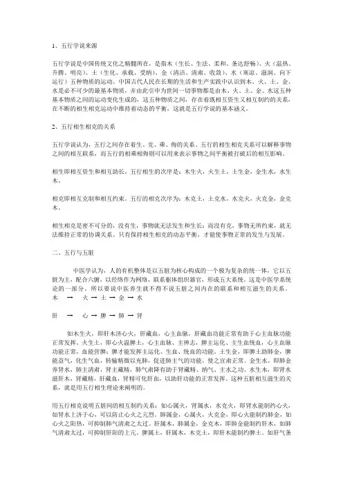 五行学说---中国传统文化之精髓