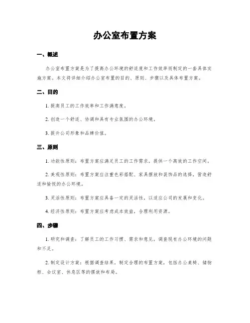办公室布置方案