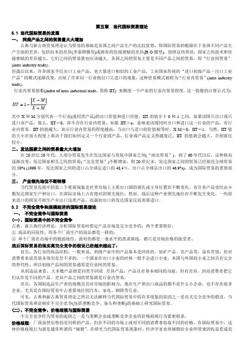 第五章当代国际贸易理论
