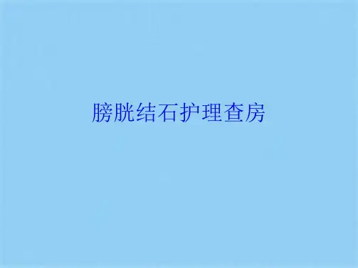 膀胱结石护理查房(共20张PPT)