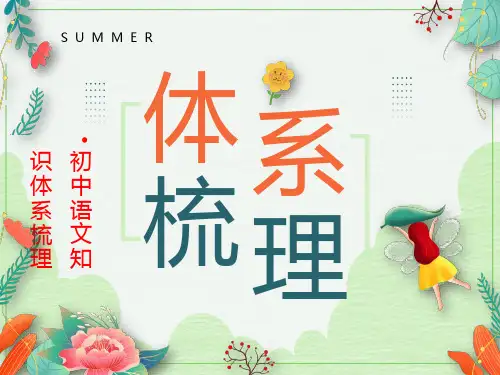 中考语文一轮专题复习：《初中语文知识体系梳理》课件
