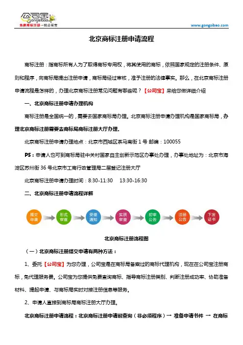 北京商标注册申请流程