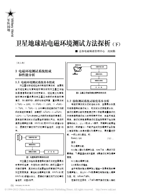 卫星地球站电磁环境测试方法探析_下_