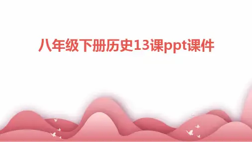 八年级下册历史13课ppt课件ppt
