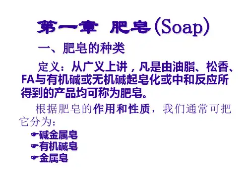 1第一章 肥皂教案