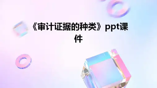 《审计证据的种类》课件