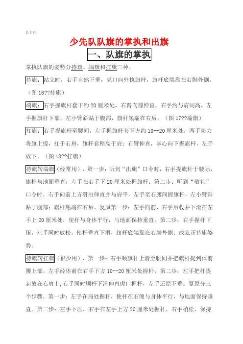 出旗规范动作
