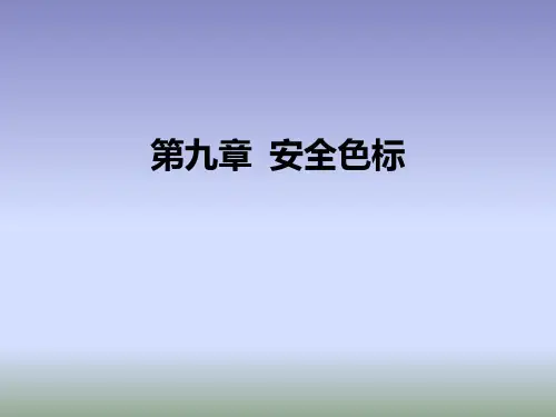 化工安全教育(第九章__安全色标)幻灯片课件
