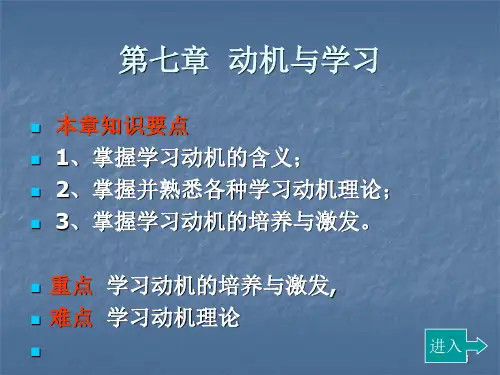 教育心理学学习动机ppt课件