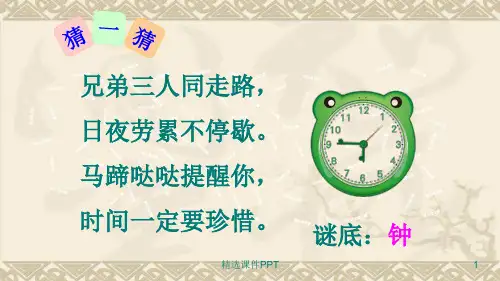 部编三年级语文下册：第13课《花钟》1精ppt课件