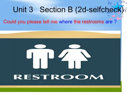 标九年级英语上册Unit 3 Could you please tell me where the restroom are SectionB第三课时 课件.ppt