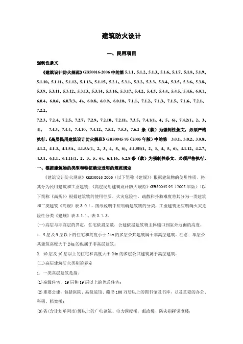 建筑防火(审图必备)
