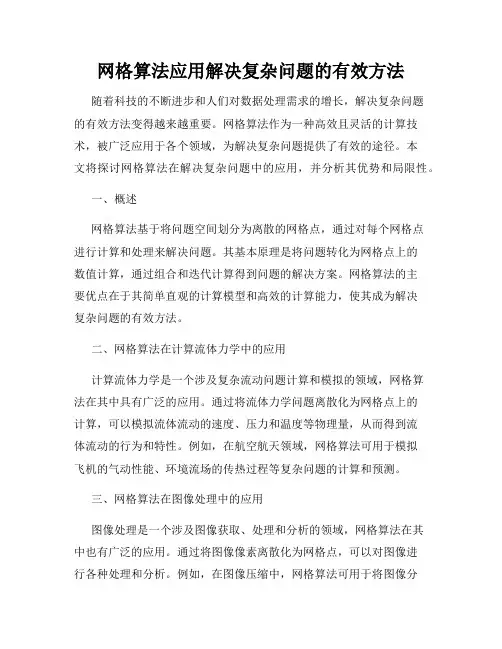 网格算法应用解决复杂问题的有效方法