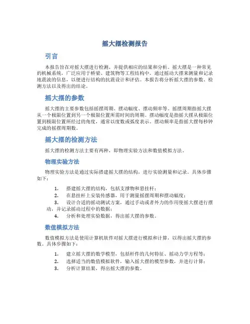 摇大摆检测报告