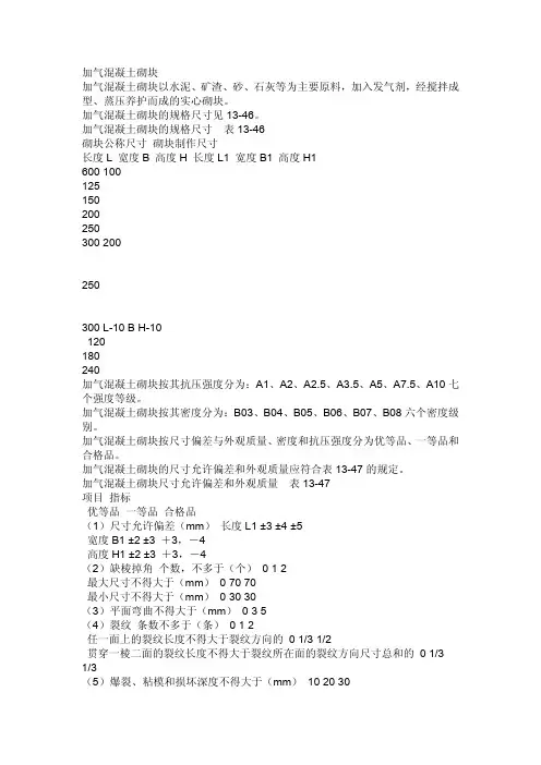 加气混凝土砌块砌筑规范