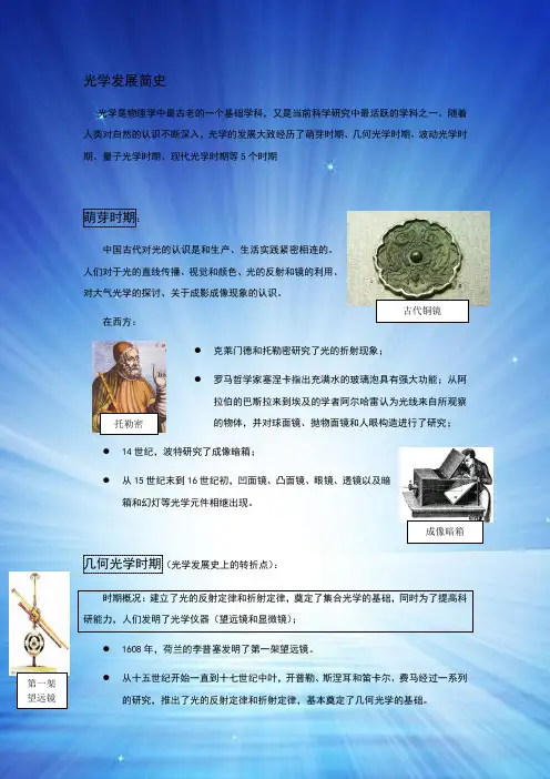 光学发展简史2资料