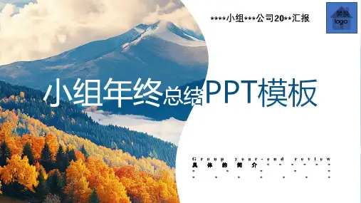 小组年终总结ppt模板