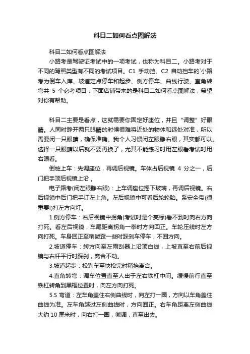 科目二如何看点图解法