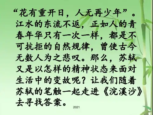 《浣溪沙》PPT课件