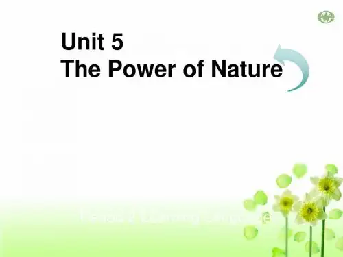 人教版选修六第五单元-Unit5-The-Power-of-Nature-Language-points知识点