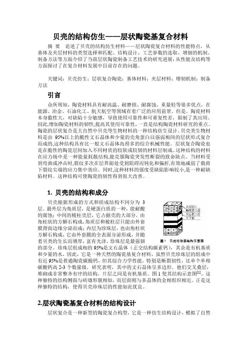 贝壳结构仿生——陶瓷基复合材料