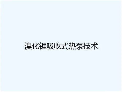 溴化锂吸收式热泵技术