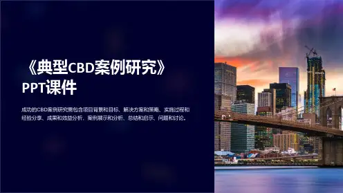 《典型CBD案例研究》课件