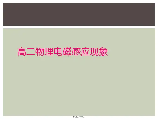 高二物理电磁感应现象