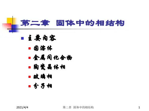 第二章 固溶体