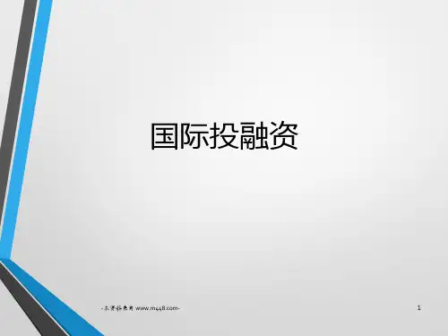 国际投融资