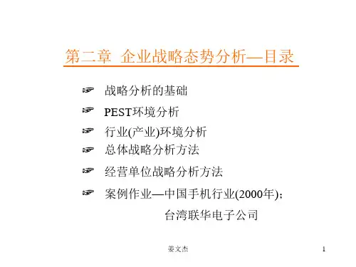 企业战略态势分析