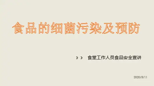 食品细菌污染及预防措施