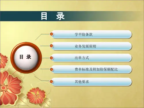 最新学平险培训资料PPT课件