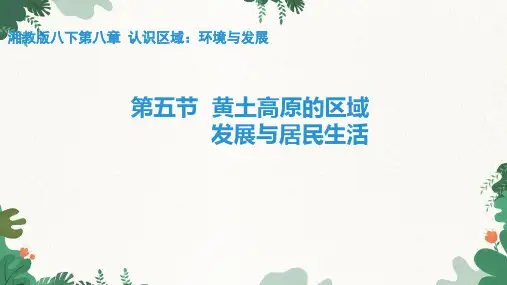 湘教版地理八年级下册 8.5 黄土高原的区域发展与居民生活 课件(35张PPT,内嵌视频).ppt