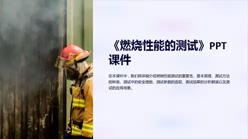 《燃烧性能的测试》课件