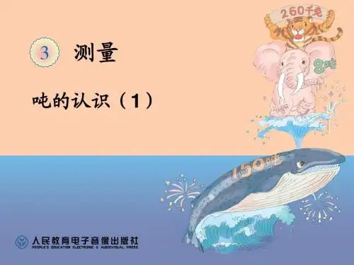 吨的认识(1)