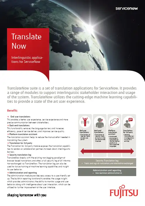 TranslateNow产品说明书
