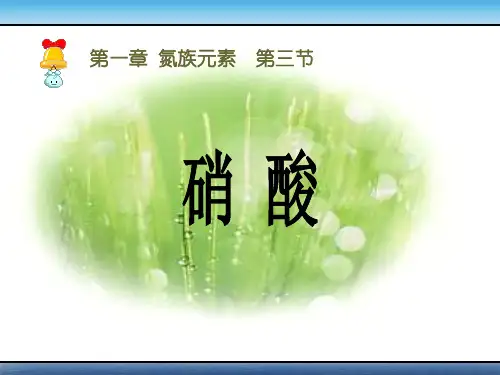 《硝酸》ppt课件(公开课) PPT
