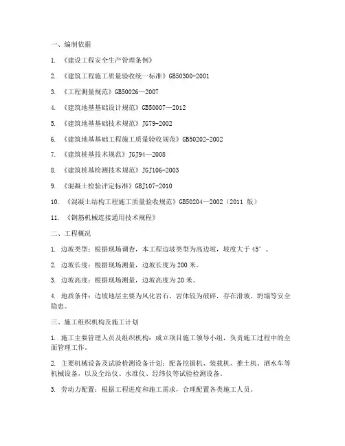 边坡治理专项方案