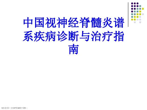 中国视神经脊髓炎谱系疾病诊断与治疗指南