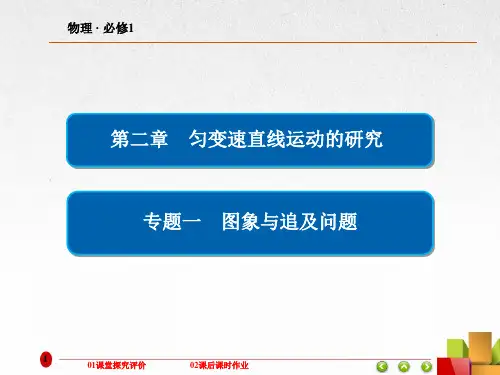高中物理专题复习——专题一 图象与追及问题