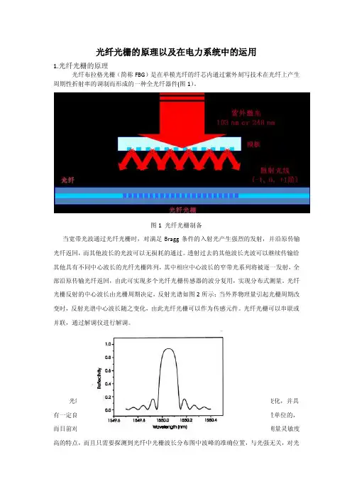 光纤光栅的原理以及在电力系统中的运用