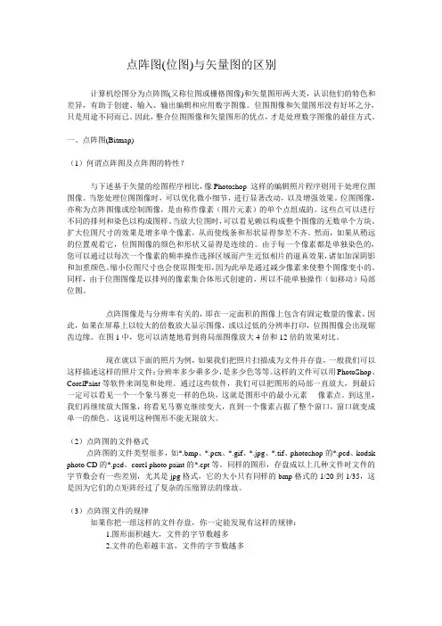 矢量图和点阵图的区别