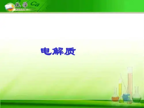 电解质 鲁科版精选教学PPT课件