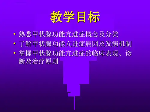 甲状腺功能亢进症课件ppt