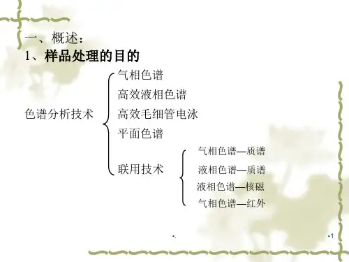 样品的前处理方法.PPT