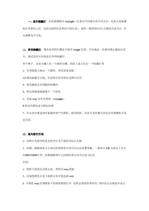 vary灯光打发